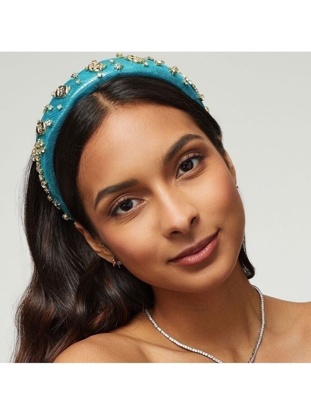 LELE SADOUGHI Zodiac Pisces Alice Headband Aquamarine Teal Authentic New
